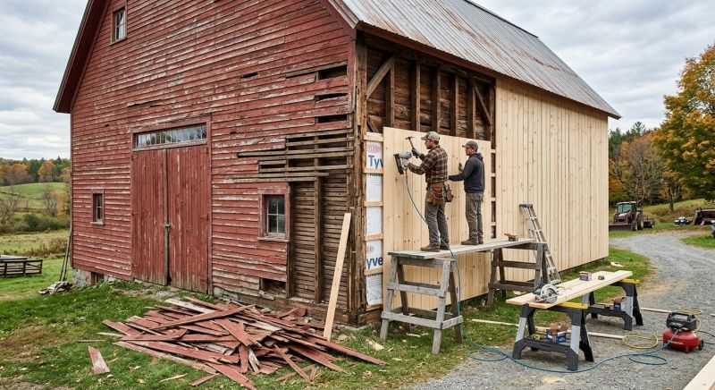 Barn Siding Replacement in Glen Head, NY
