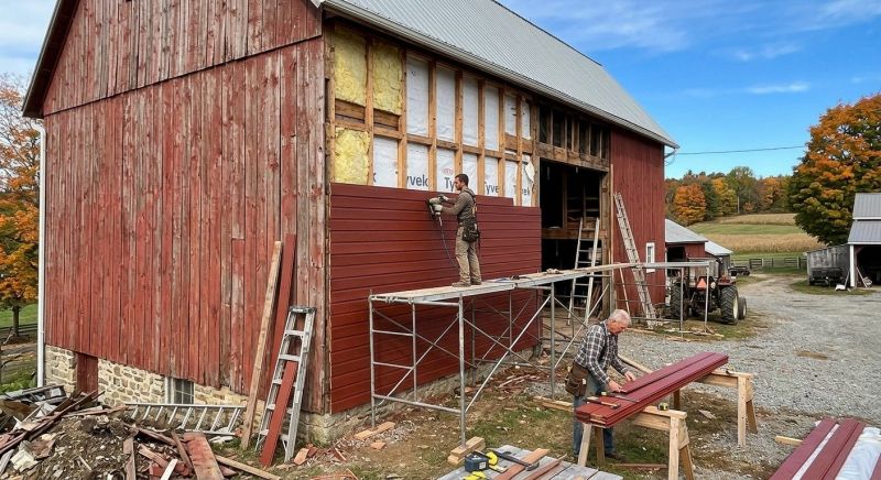 Barn Siding Replacement in Pelham, NY