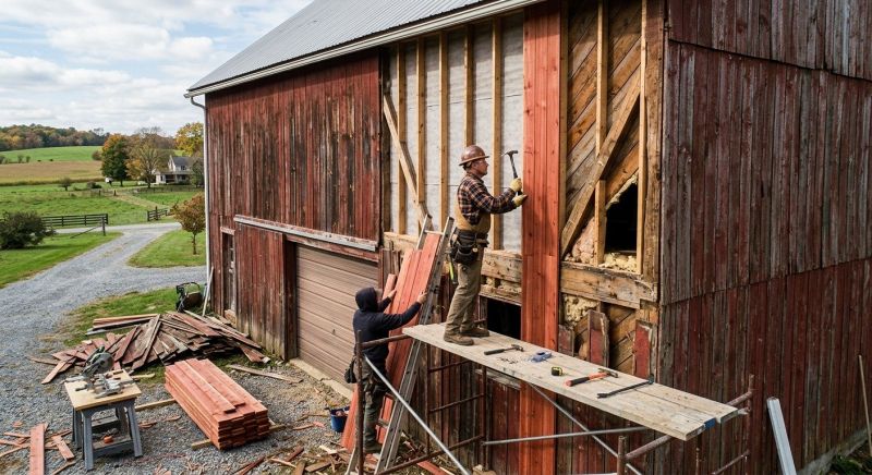 Barn Siding Replacement in Somers, NY