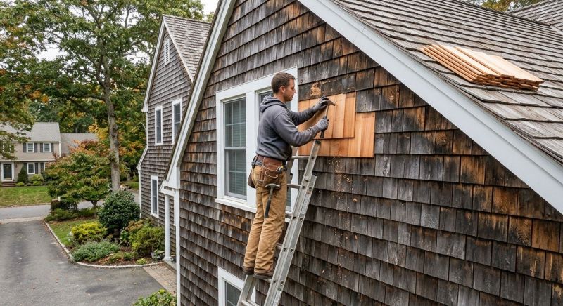 Cedar Shake Siding Repair in Northport, NY