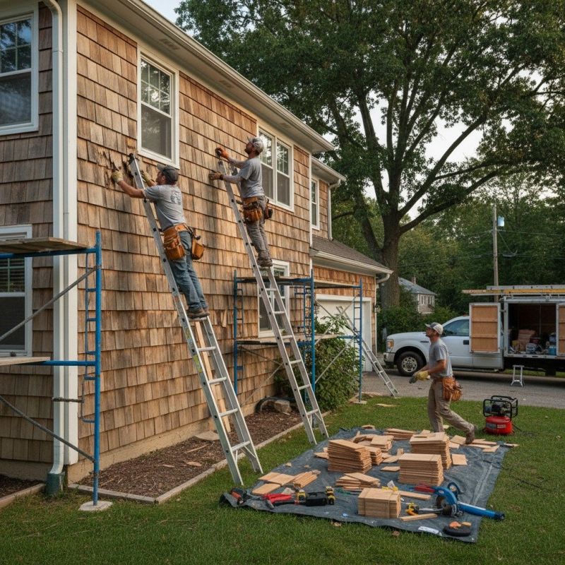 Cedar Shake Siding Repair in Old Greenwich, CT