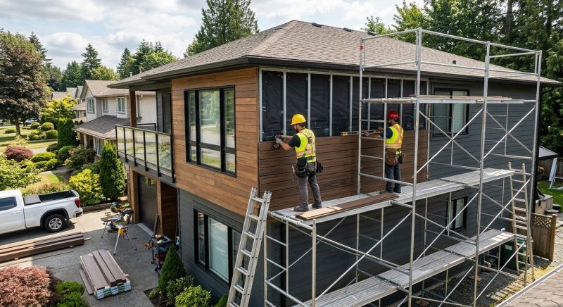Facade Cladding Installation in New Canaan, CT