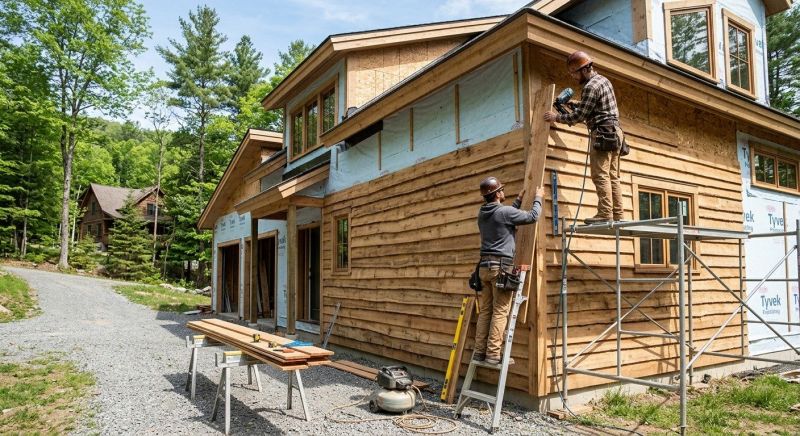 Faux Wood Siding Installation in Danbury, CT