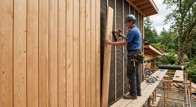 Faux Wood Siding Installation in Sandy Hook, CT