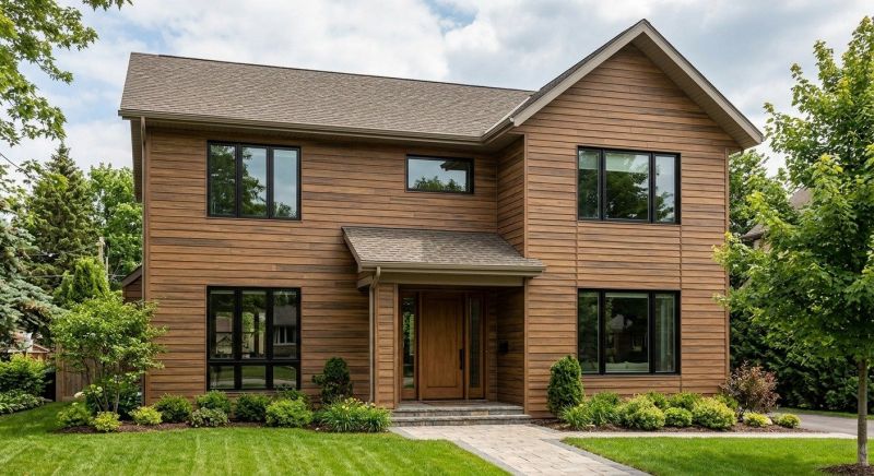 Faux Wood Siding Installation in Sandy Hook, CT