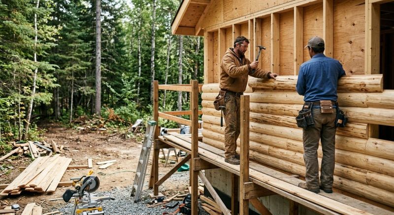 Log Siding Installation in Easton, CT
