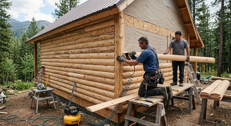 Log Siding Installation in Irvington, NY