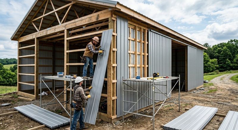 Metal Barn Siding Installation in New Canaan, CT