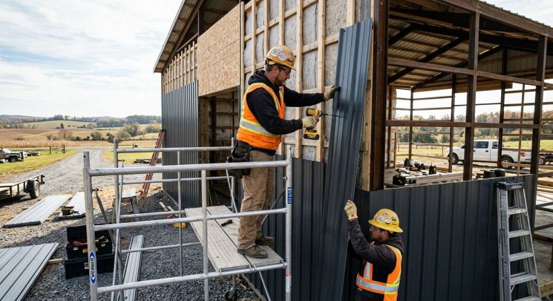 Metal Barn Siding Installation in New Canaan, CT