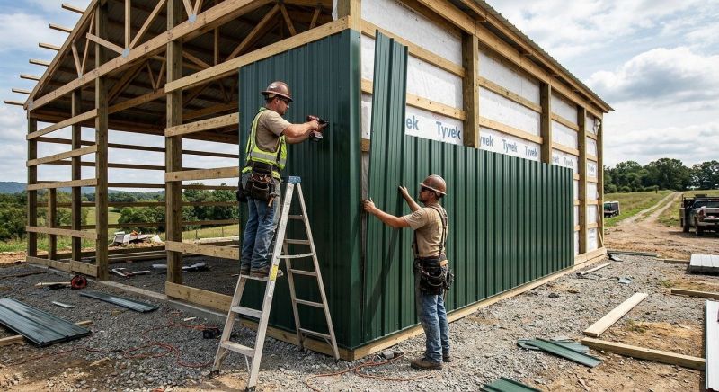 Metal Barn Siding Installation in New Canaan, CT