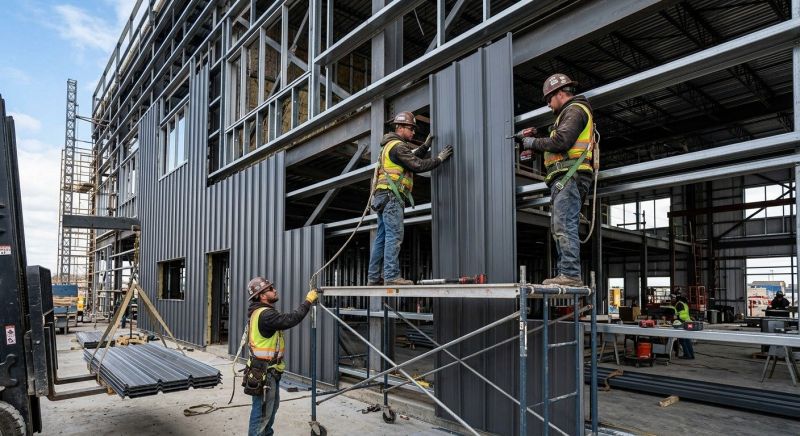 Steel Cladding Installation in New Canaan, CT