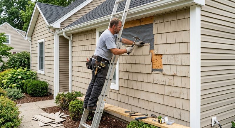 Vinyl Shake Siding Repair in New Canaan, CT