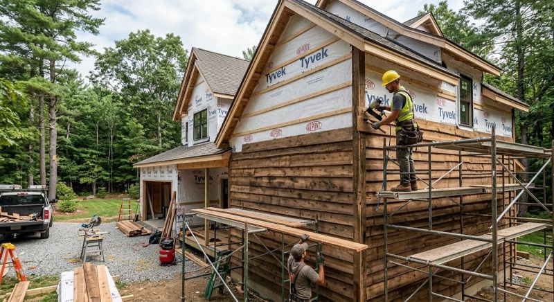 Wood Barn Siding Installation in New Canaan, CT