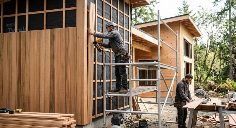 Wood Cladding Installation in Ossining, NY