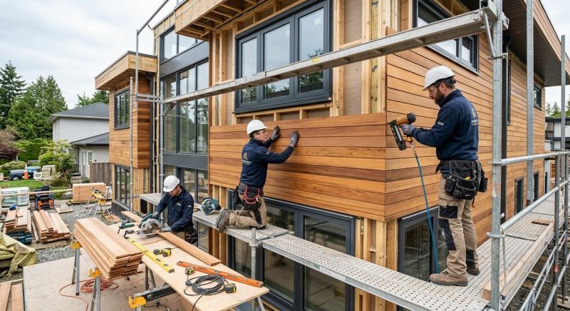 Wood Cladding Installation in Rye, NY