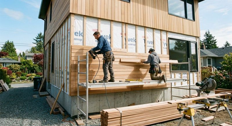 Wood Cladding Installation in Rye, NY
