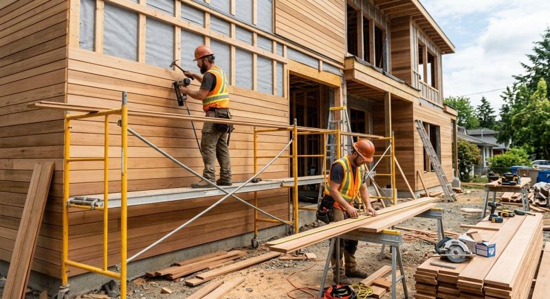 Wood Cladding Installation in Rye, NY