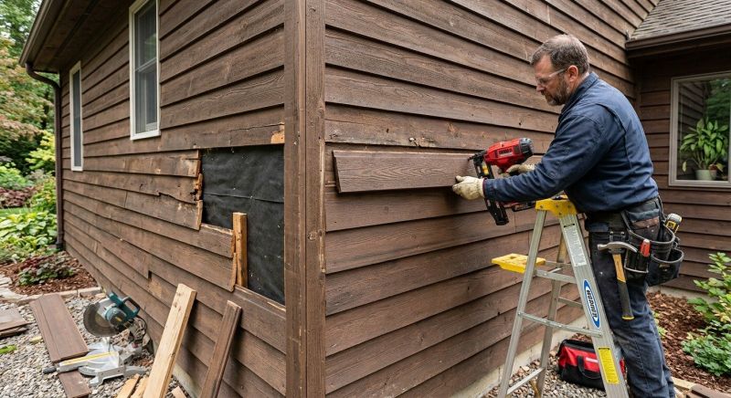 Wood Siding Repair in Huntington Station, NY