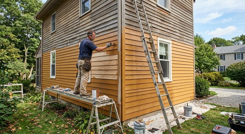 Wood Siding Restoration in New Canaan, CT